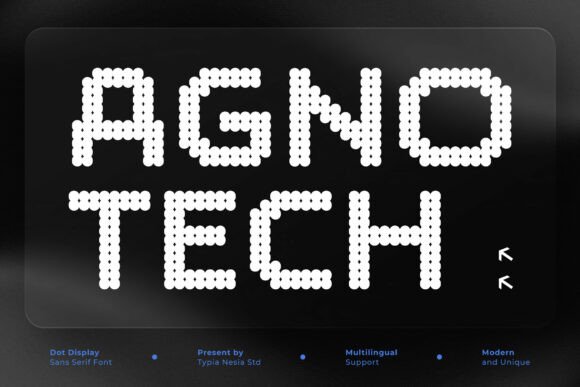 Agnotech: The Futuristic Font for Modern Design Needs
