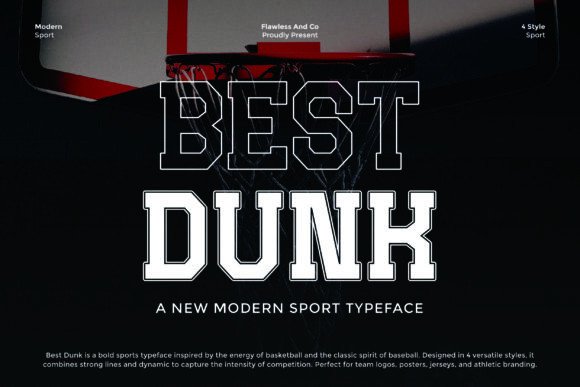 Best Dunk: A Bold Logo Font That Elevates Sports Branding