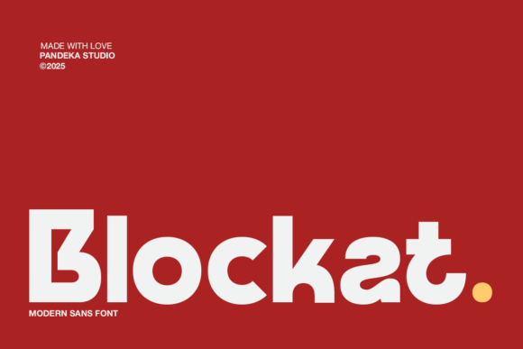 Blockat: A Modern Geometric Typeface Built for Clarity and Confidence