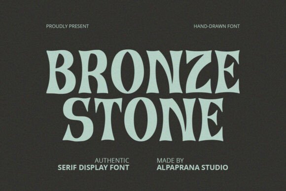Bronze Stone: A Distinctive Display Font for Creative Expression