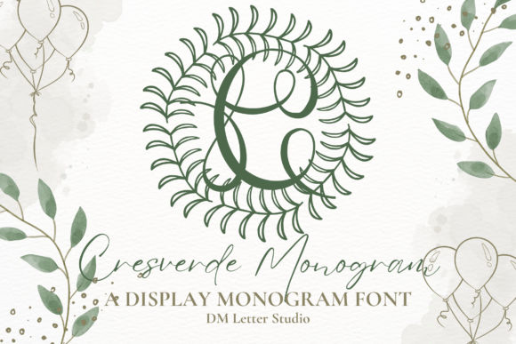 Cresverde Monogram: Elegance Meets Nature in Typography