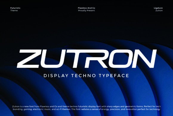 Exploring the Zutron Font: A Bold Leap Into Futuristic Typography