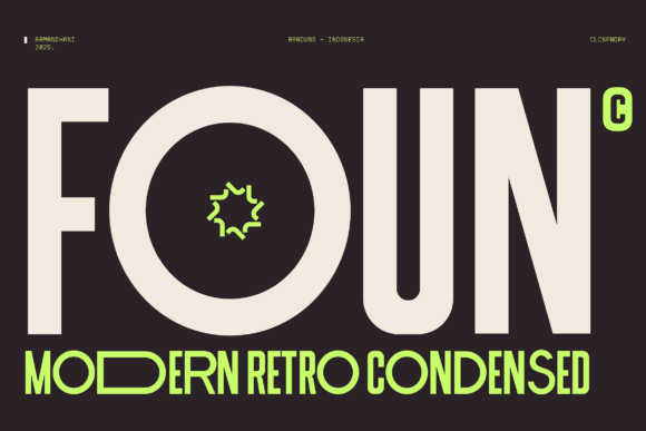 Foun Typeface: Bold Design Meets Retro-Futuristic Style