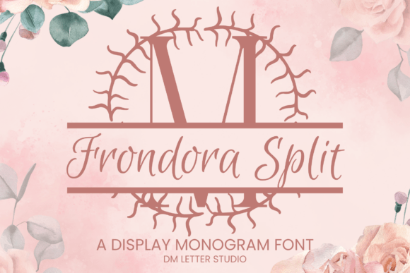 Frondora Split Monogram: Strategic Typography for Refined Branding and Personalization