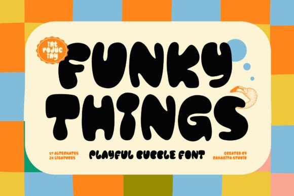 Funky Things: A Playful Font for Creative Designs