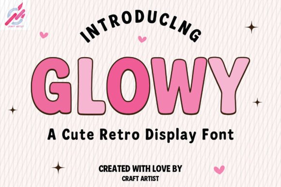 Glowy: A Playful and Versatile Retro Display Font
