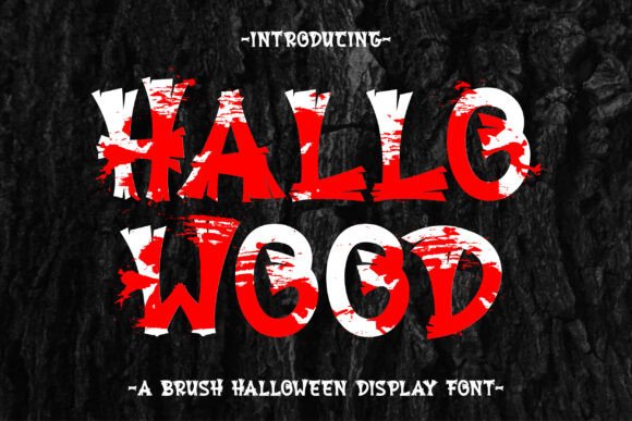 Hallowood Brush: The Ultimate Typeface for Spooky, Eye-Catching Designs