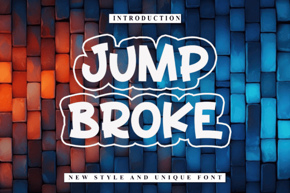 Jump Broke: A Playful Font for Modern Design Projects