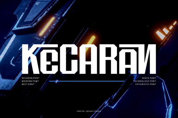 Kecaran: A Futuristic Font for Bold, Tech-Forward Designs