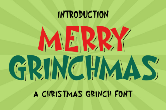 Merry Grinchmas: A Playful Typeface for Festive Design Projects