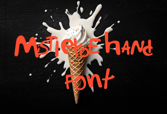 Mistietoe Hand: A Playful Typeface for Everyday Creativity