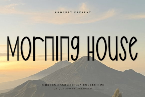 Morning House: A Unique Display Font for Creative Design Projects