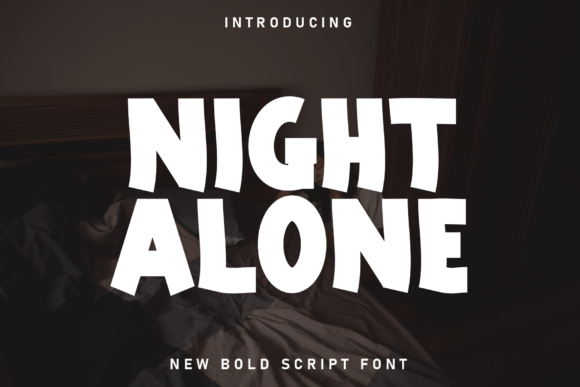 Night Alone: A Modern Display Font for Warm and Inviting Designs