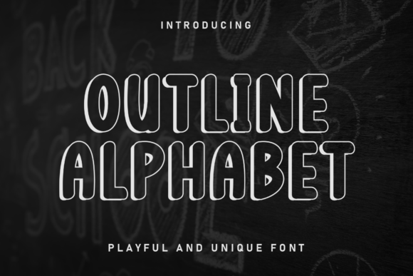 Outline Alphabet: A Playful Typeface That Brings Warmth and Cheer to Any Design