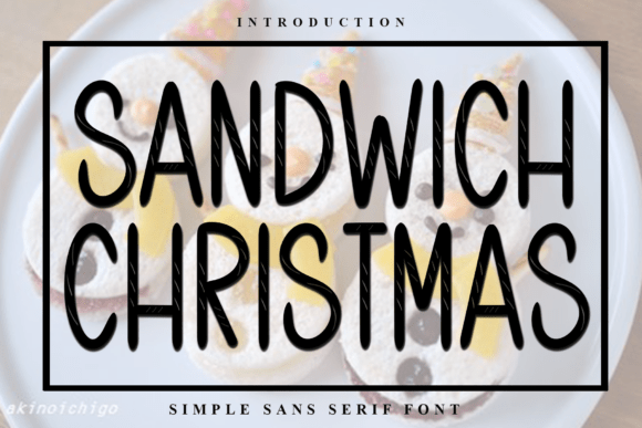 Sandwich Christmas: A Festive Typeface for Holiday Typography