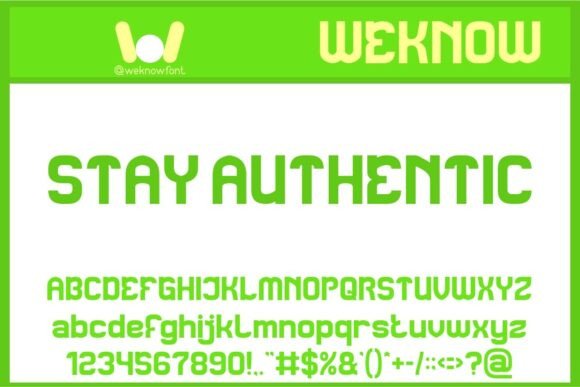 Stay Authentic: A Modern Display Font for Creative Expression