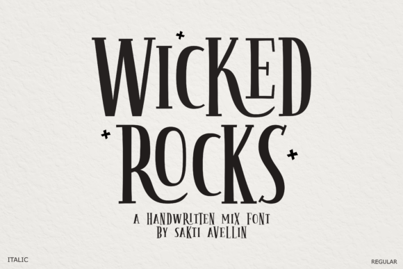Wicked Rocks: A Hand-Crafted Font That Adds Magic to Modern Design