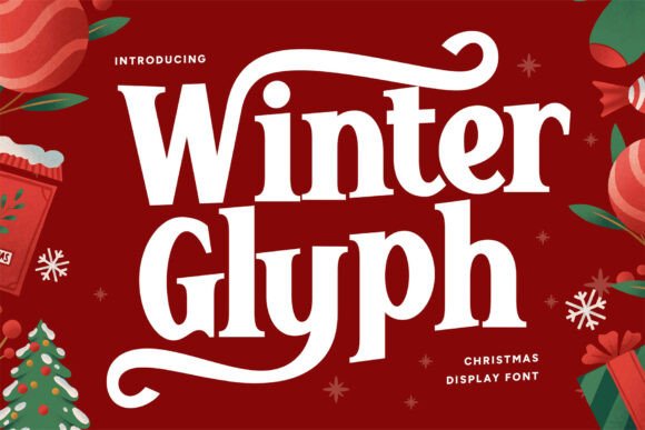 Winter Glyph: Festive Typography for Holiday Designs