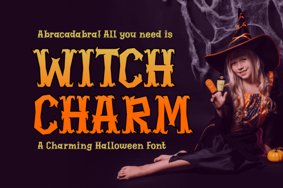 Witch Charm: A Bold Typeface for Spooky Season Design
