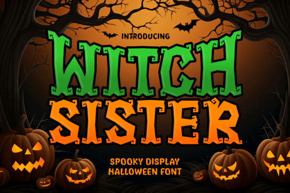 Witch Sister: A Bold Typeface for Spooky Season Design
